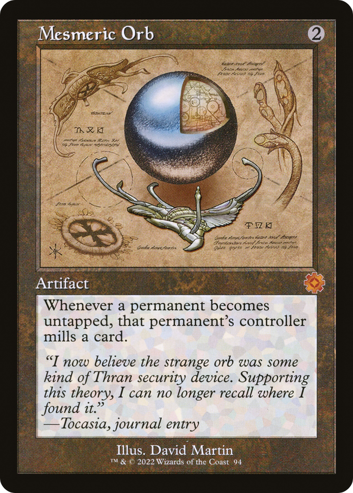Mesmeric Orb (Schematic) (BRR-094) - The Brothers' War Retro Artifacts