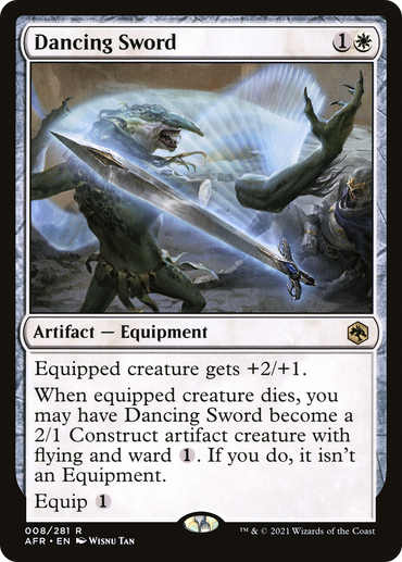 Dancing Sword (AFR-008) - Adventures in the Forgotten Realms Foil
