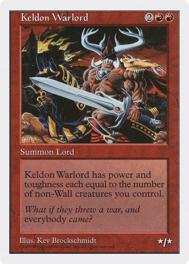 Keldon Warlord (5ED-247) - Fifth Edition