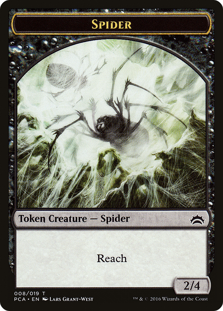 Spider // Saproling Double-sided Token (PCA-8 // 19) - Planechase Anthology Tokens