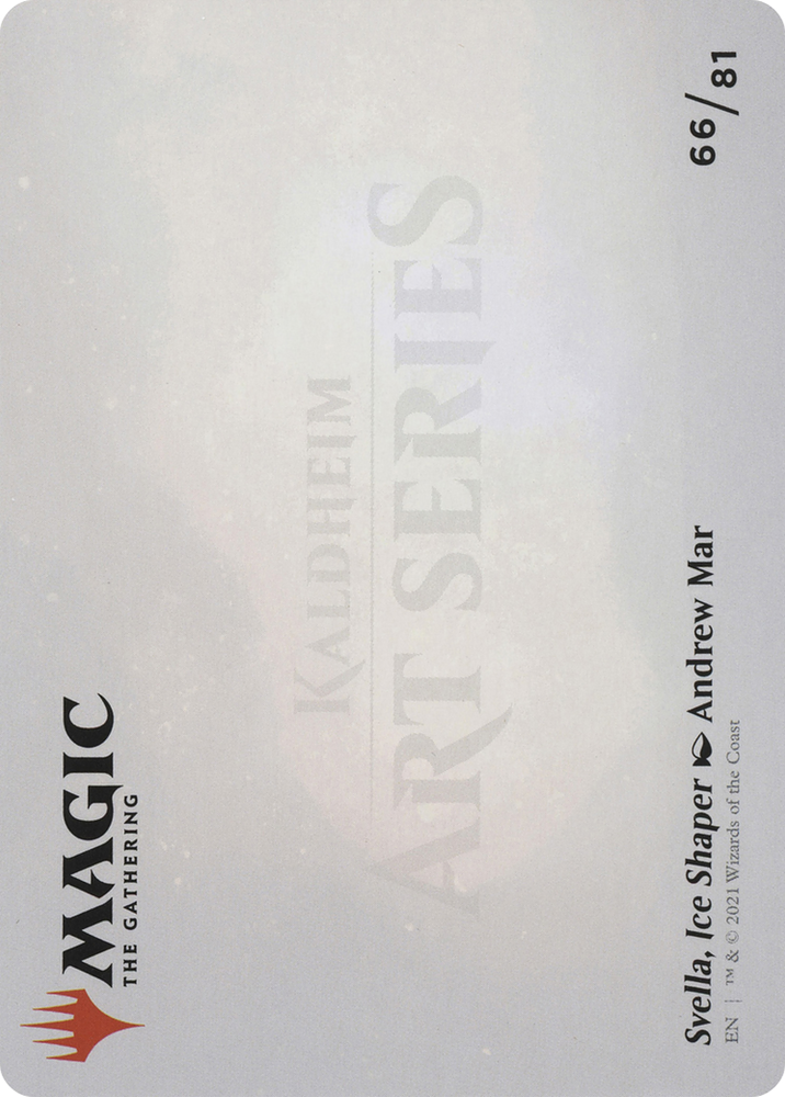 Svella, Ice Shaper // Svella, Ice Shaper (AKHM-066) - Kaldheim Art Series (Borderless)