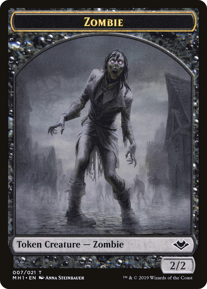 Zombie Token (007) (MH1-007) - Modern Horizons Tokens