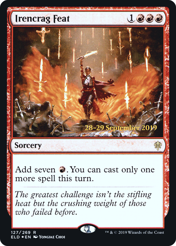 Irencrag Feat (PRE-127) - Throne of Eldraine Promos Foil