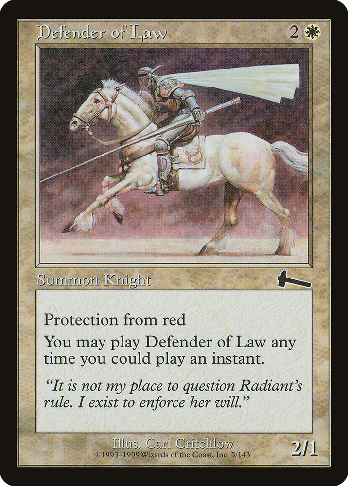 Defender of Law (ULG-005) - Urza's Legacy