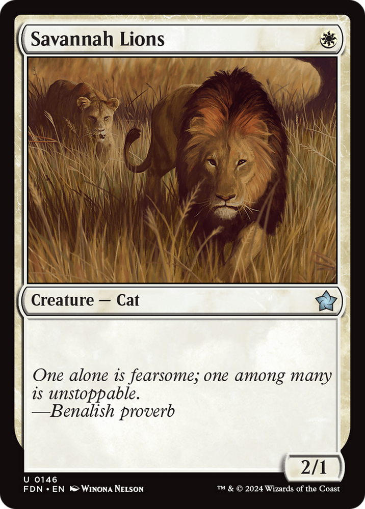 Savannah Lions (FDN-146) - Foundations