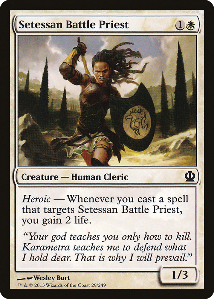 Setessan Battle Priest (THS-029) - Theros Foil