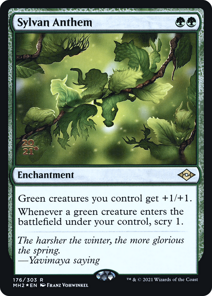 Sylvan Anthem (PRE-176) - Modern Horizons 2 Promos Foil