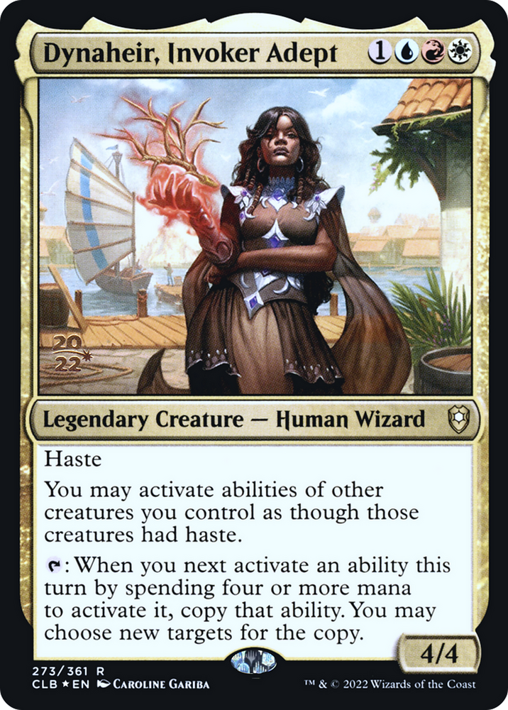 Dynaheir, Invoker Adept (PRE-273S) - Battle for Baldur's Gate Promos Foil