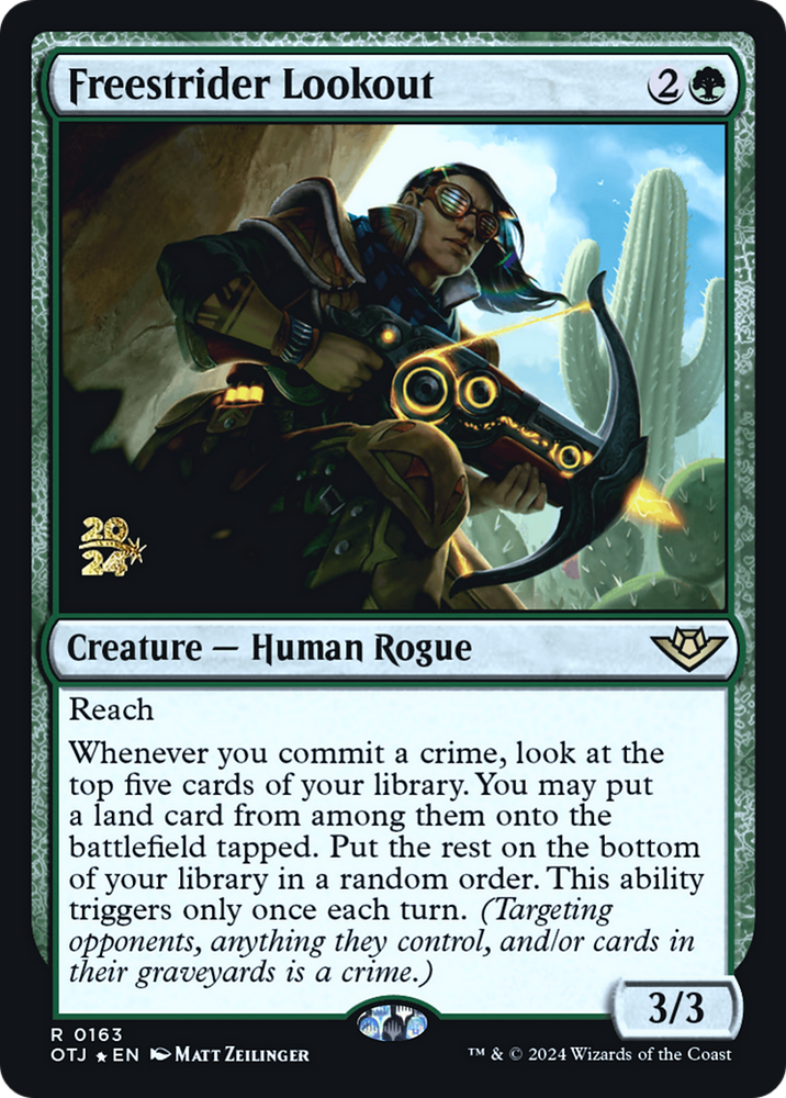 Freestrider Lookout (PRE-163) - Outlaws of Thunder Junction Promos Foil