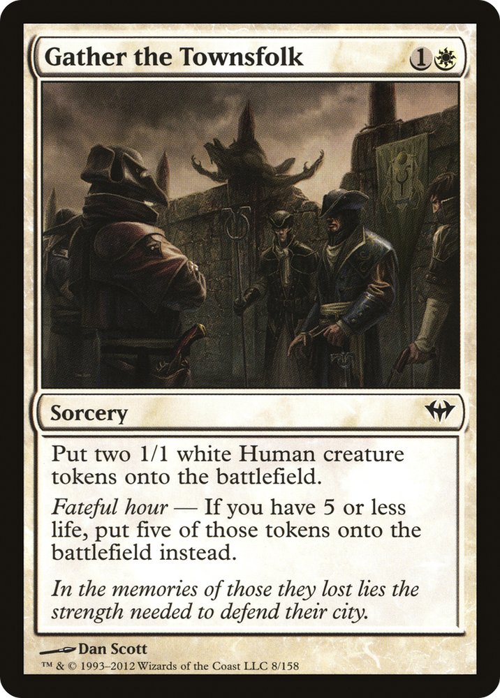 Gather the Townsfolk (DKA-008) - Dark Ascension Foil