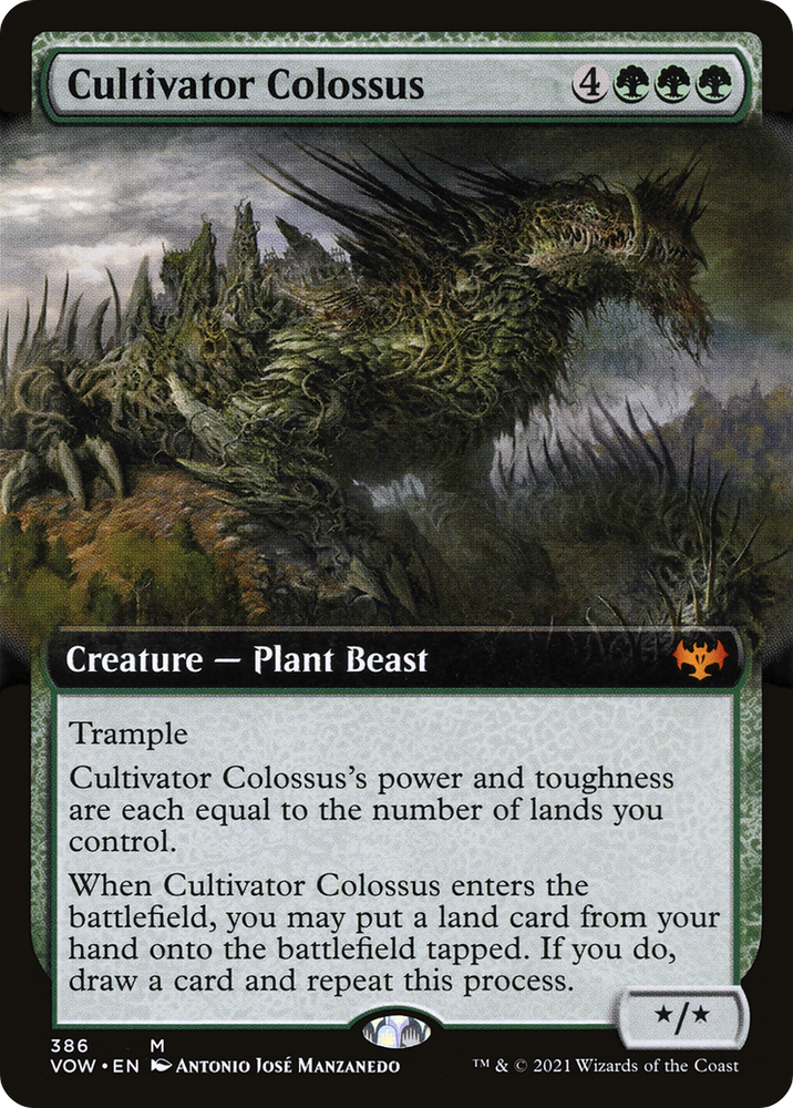 Cultivator Colossus (Extended Art) (VOW-386) - Innistrad: Crimson Vow: (Extended Art) Foil