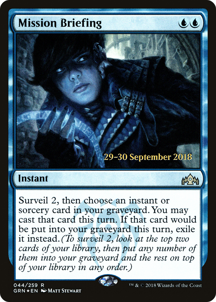 Mission Briefing (PRE-044) - Guilds of Ravnica Promos Foil