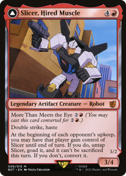 Slicer, Hired Muscle (BOT-006) - Transformers: (convertdfc) Foil