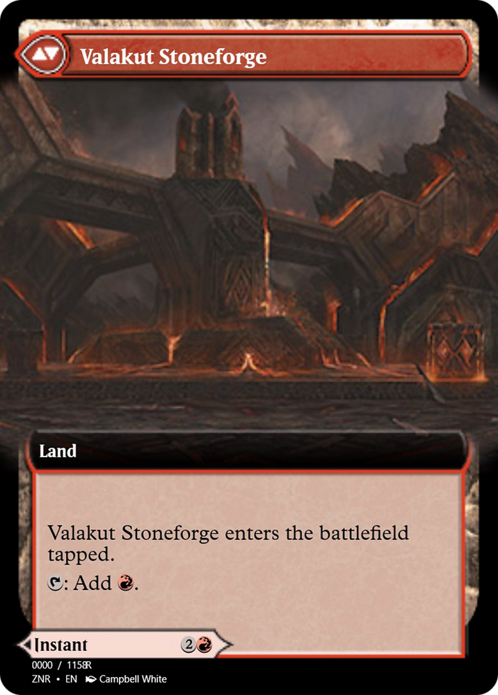 Valakut Awakening // Valakut Stoneforge (PRM-83876) - Magic Online Promos Foil