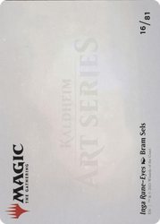 Inga Rune-Eyes // Inga Rune-Eyes (AKHM-016) - Kaldheim Art Series (Borderless) Foil