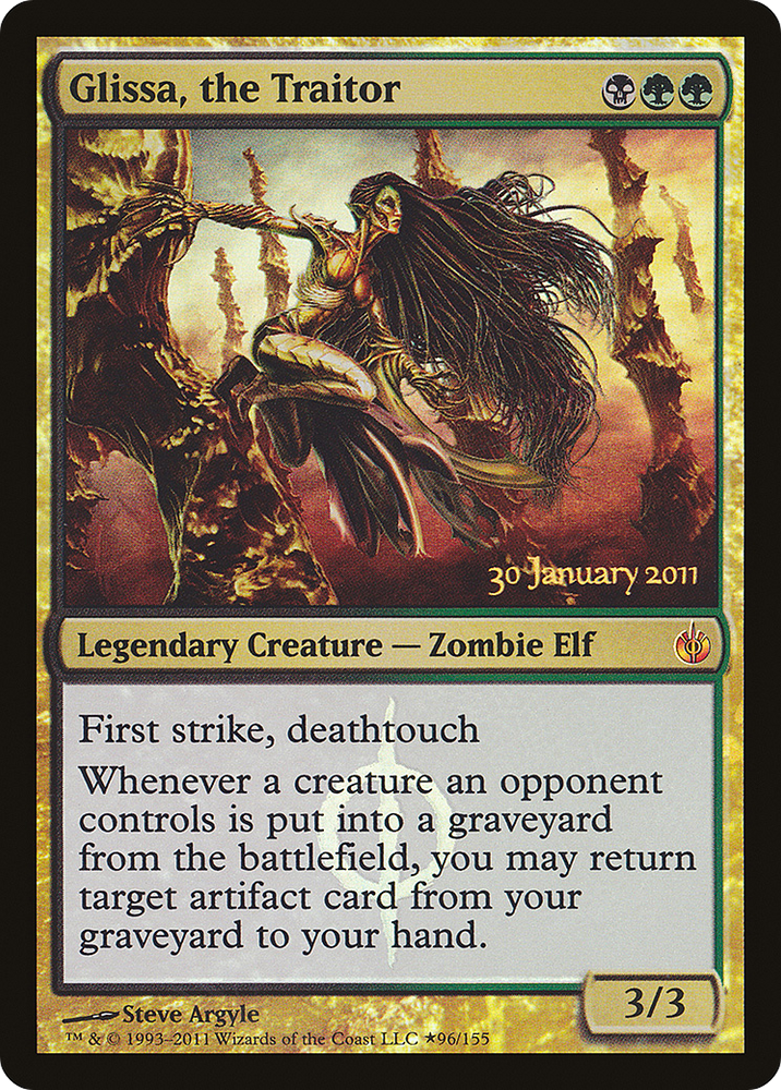 Glissa, the Traitor (PRE-096) - Mirrodin Besieged Promos Foil