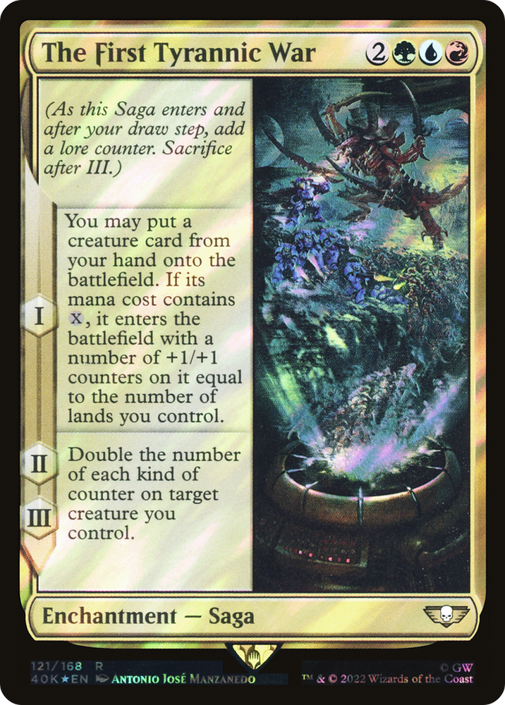 The First Tyrannic War (Surge Foil) (40K-121★) - Warhammer 40,000 Commander Foil