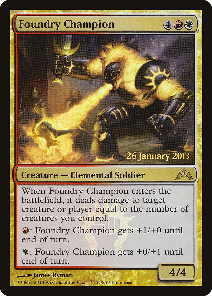 Foundry Champion (PRE-165) - Gatecrash Promos Foil