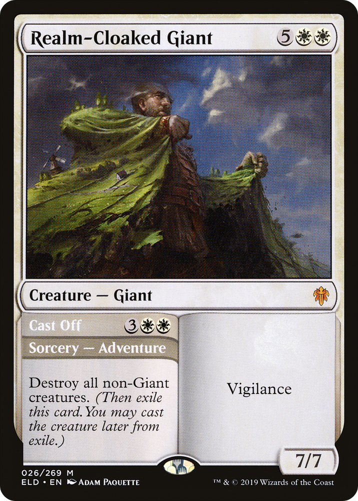 Realm-Cloaked Giant (ELD-026) - Throne of Eldraine Foil