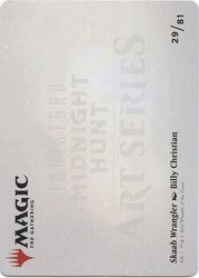Skaab Wrangler // Skaab Wrangler (AMID-029) - Midnight Hunt Art Series (Borderless) Foil