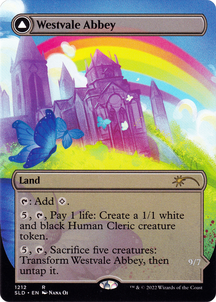 Westvale Abbey (Display Commander) - Thick Stock (SLD-1212) - Secret Lair Drop (Borderless)