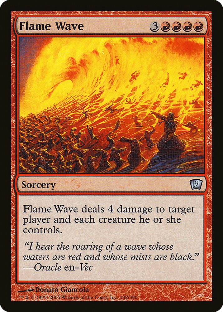 Flame Wave (9ED-182★) - Ninth Edition Foil