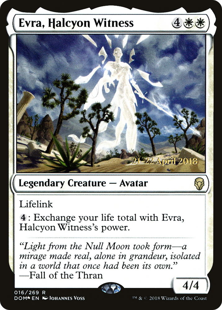 Evra, Halcyon Witness (PRE-016) - Dominaria Promos Foil