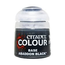 Warhammer Citadel Color Base Abaddon Black (12ml)