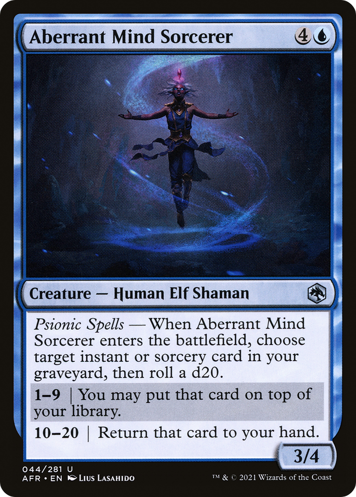 Aberrant Mind Sorcerer Magic: The Gathering trading card