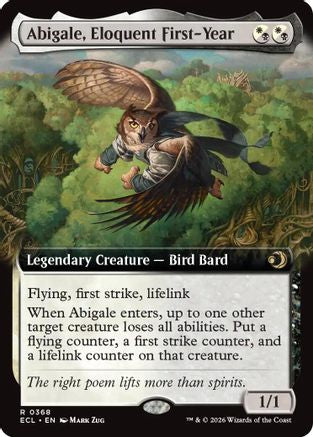 Abigale, Eloquent First-Year Extended Art Magic: The Gathering trading card