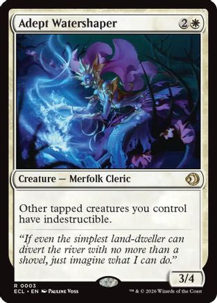 Adept Watershaper Magic: The Gathering trading card