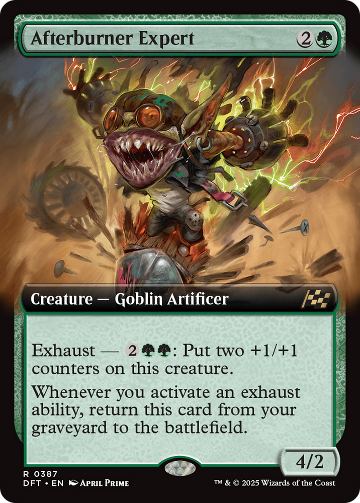 Afterburner Expert Extended Art Magic: The Gathering trading card