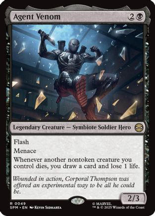 Agent Venom Magic: The Gathering trading card