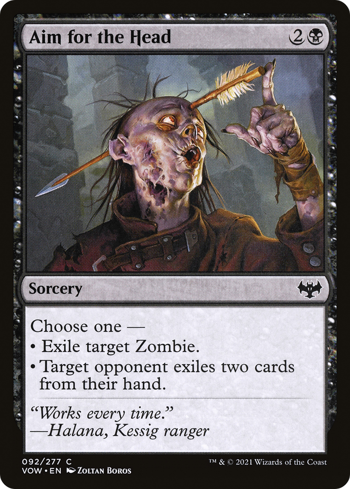 Aim for the Head Magic: The Gathering trading card