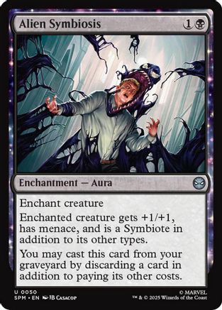 Alien Symbiosis Magic: The Gathering trading card