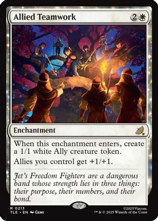 Allied Teamwork Magic: The Gathering trading card