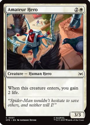 Amateur Hero Magic: The Gathering trading card