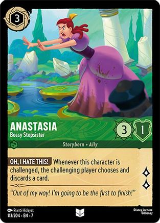 Anastasia Bossy Stepsister Disney Lorcana trading card