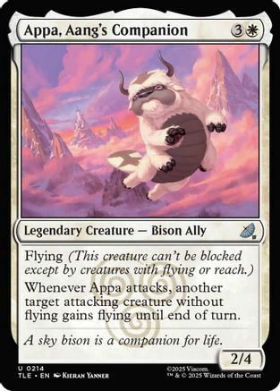 Appa, Aang's Companion Magic: The Gathering trading card