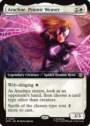 Arachne, Psionic Weaver Extended Art Magic: The Gathering trading card