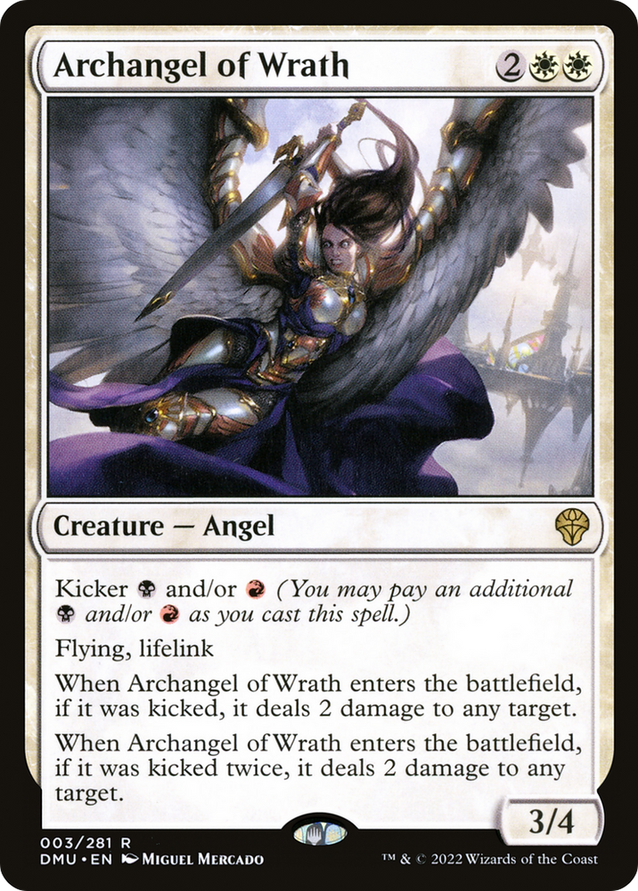 Archangel of Wrath Magic: The Gathering trading card