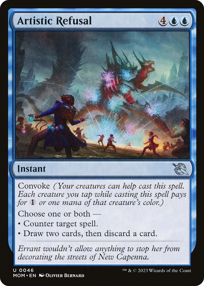 Artistic Refusal Magic: The Gathering trading card