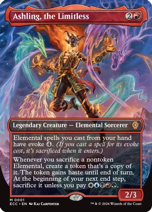 Ashling, the Limitless Borderless Magic: The Gathering trading card