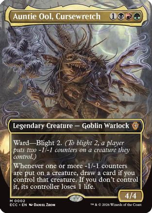 Auntie Ool, Cursewretch Borderless Magic: The Gathering trading card