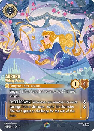 Aurora Waking Beauty Disney Lorcana trading card