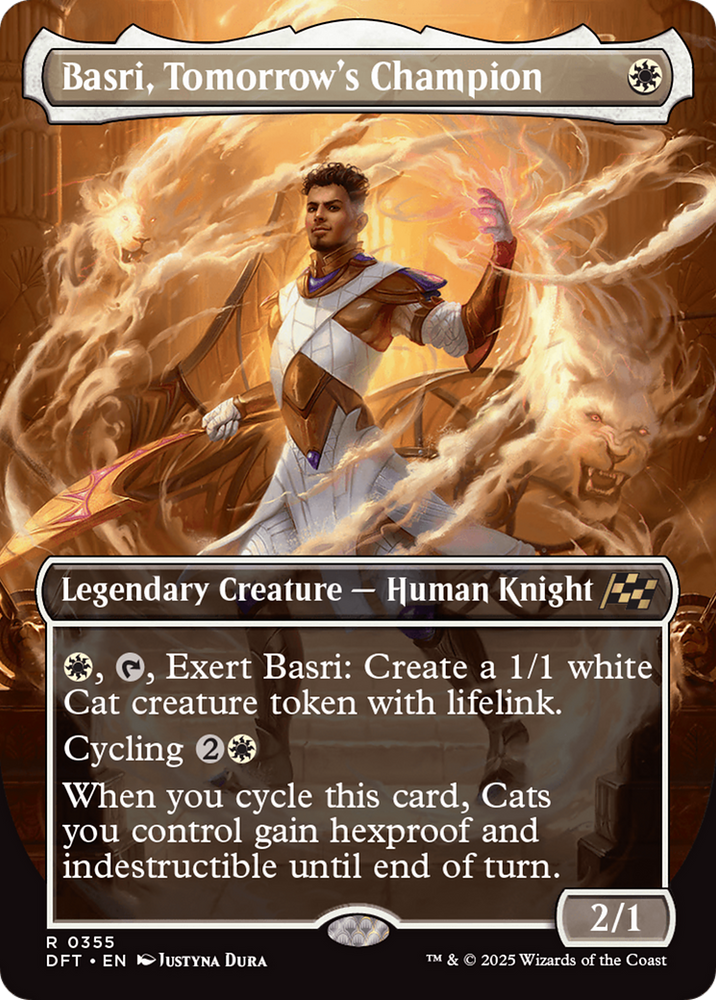 Basri Tomorrow's Champion Borderless Magic: The Gathering trading card