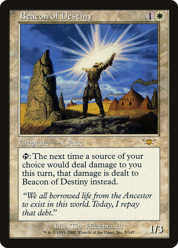 Beacon of Destiny Magic: The Gathering trading card
