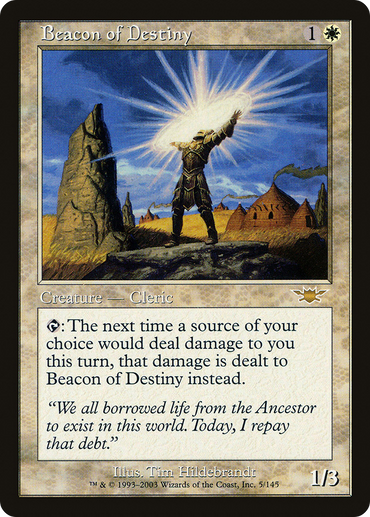 Beacon of Destiny Magic: The Gathering trading card