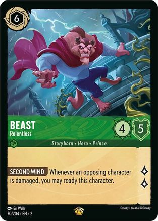 Beast Relentless Disney Lorcana trading card