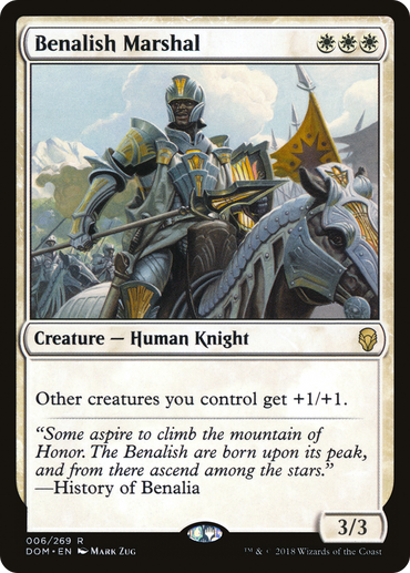 Benalish Marshal Magic: The Gathering trading card